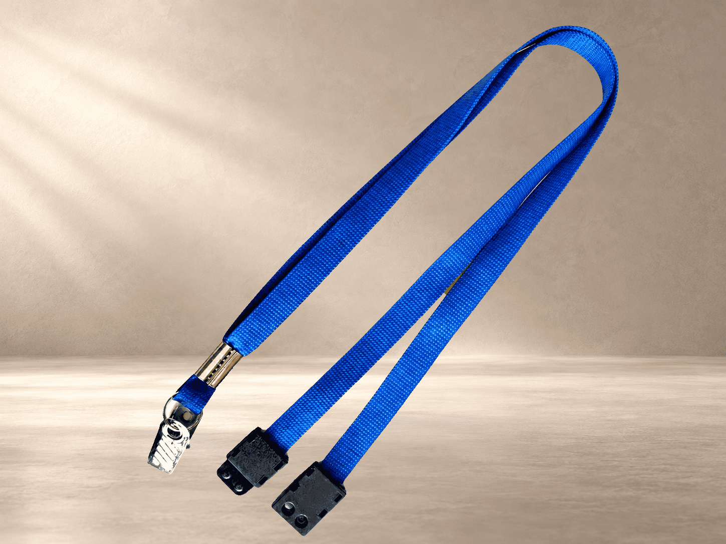 Cordão sem Personalização 12mm com Clips de Metal e Trava de Segurança