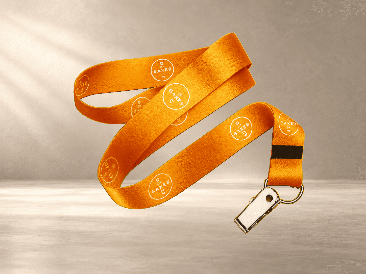 Cordão Personalizado Digital 0,80 cm x 20mm com Clips de Metal