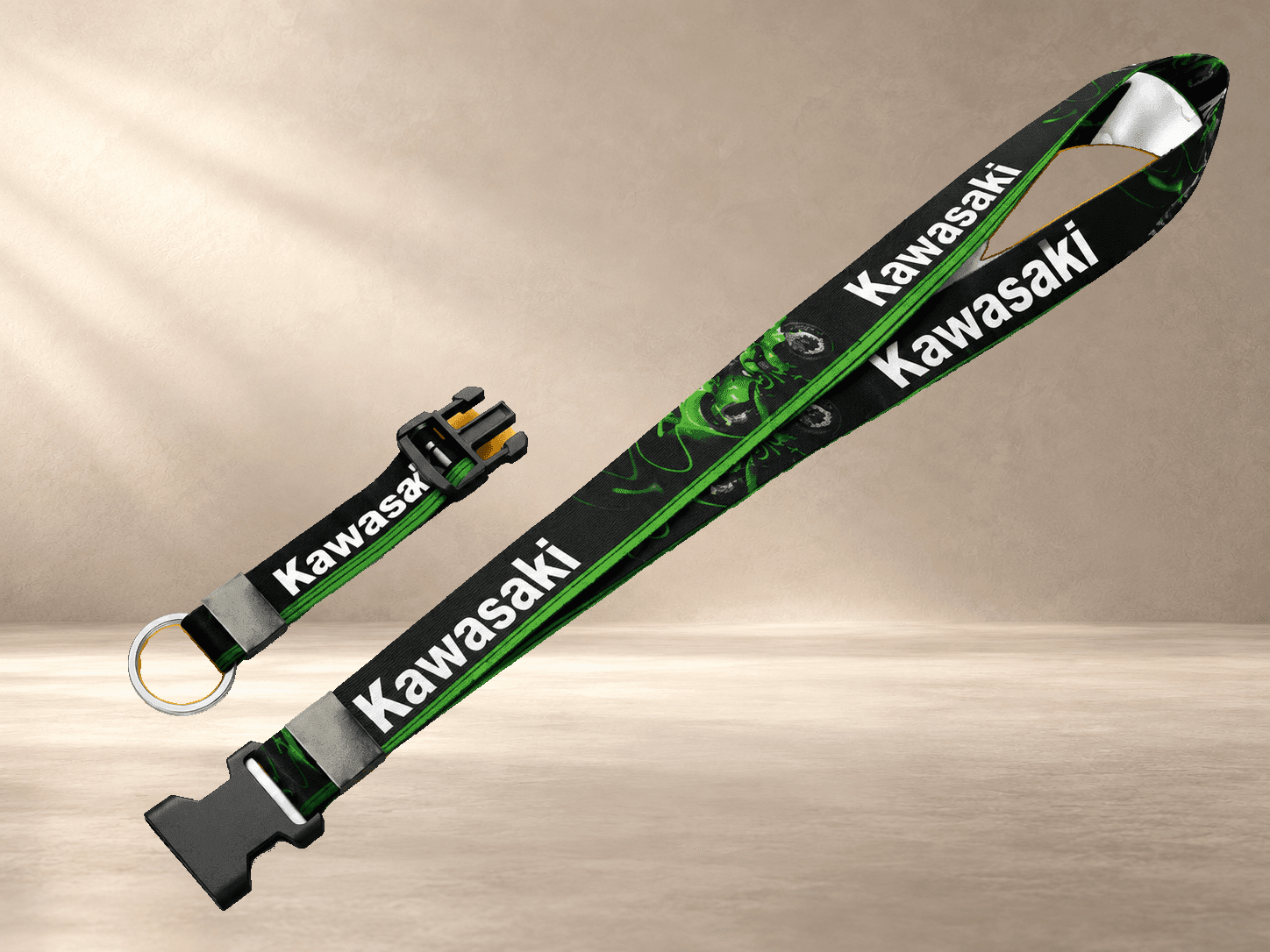Cordão Personalizado Digital 0,80 cm x 20mm com Clips Chaveiro