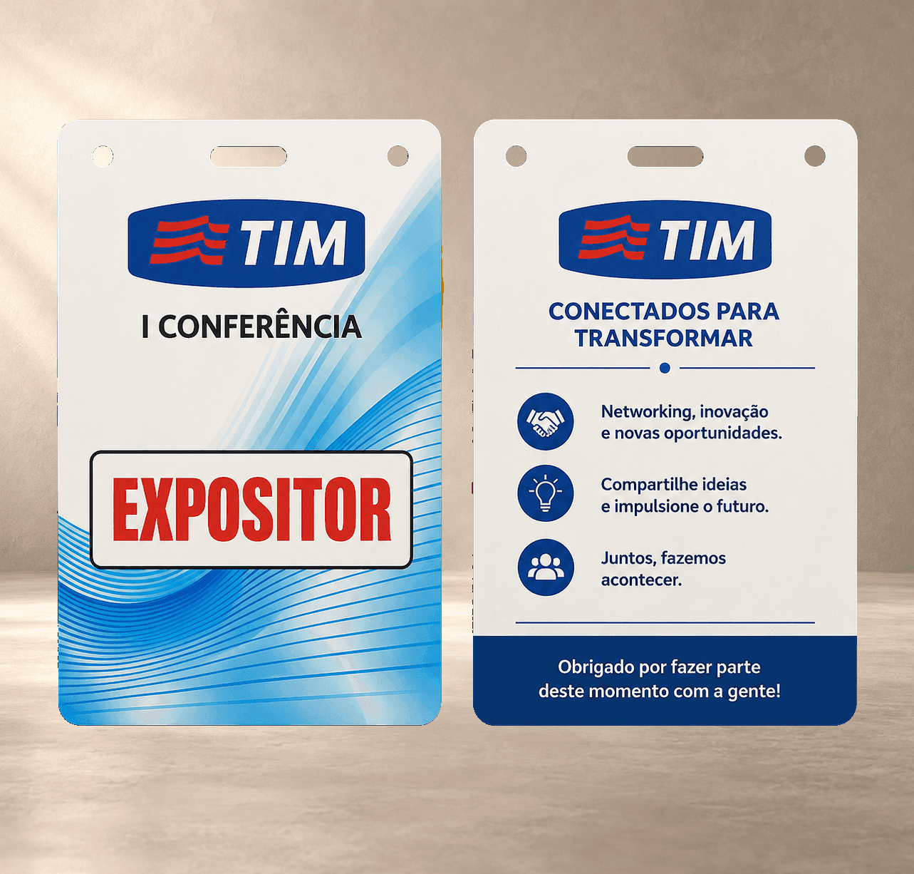 Credencial de Evento em PVC 2 Faces